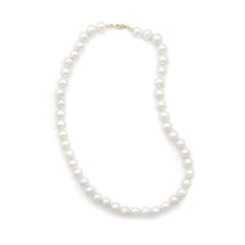 30 Inch 14k Yellow Gold 8-8.5mm Freshwater Pearl Necklace
