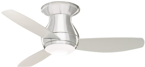 31D15lL3oOL Emerson Fans CF144BS 44 Curva Sky Contemporary Outdoor Flush Steel Ceiling Fan w/ Light & Remote