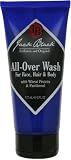 Jack Black All-Over Wash for Face, Hair & Body with Wheat Protein & Panthenol