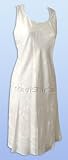 Short Tank Flared Dress - Hurricane Sleeveless Knee Length A-Line Silhouette Hawaiian Aloha Pullover Short Tank in Wedding White - Regular Size