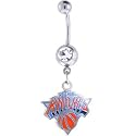 NBA New York KNICKS Crystalline Gem Belly Ring