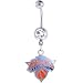 NBA New York KNICKS Crystalline Gem Belly Ring