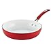 SilverStone Ceramic Deep Nonstick Frying Pan / Fry Pan / Skillet - 12 Inch, Red