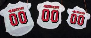 Large Authentic San Francisco 49'ers Dog Football Jersey