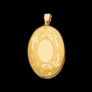 Children's Little Angel Pendant 14K Yellow Gold Size 12.5 x 13 MM from Perfect Jewelry & Gifts