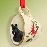 New Scottish Terrier Christmas Ornament Teacup
