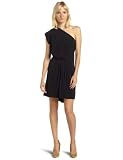 BCBGeneration Womens One Shoulder Drape Dress