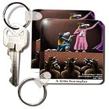 Londons Times Funny Animals Cartoons - Equine Theater A Little Horseplay - Key Chains