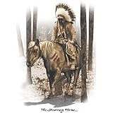 Journey Home-Indian/Horse Adult T-Shirt