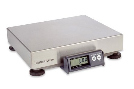 Mettler Toledo PS6L Letter - Parcel Shipping Scale with Base Mount Display, Capacity 150 lb x 0.1 oz/0.2 oz/0.5 oz., 12 x 14 in. Stainless Steel Platter, Legal for Trade