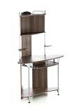 Produkt-Bild: HJH Office/Buerostuhl24 673900 Computertisch Ecktisch Corner Pro, alu / walnuss