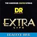 DR Strings PEACOCK BLUE - EXTRA-Life Blue Coated Electric 11-50