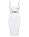 ROMWE Women's Sexy Summer Spaghetti Strap Cut Out Pencil Dress