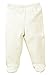 DorDor & GorGor Organic Baby Footed Pajamas Pants, Dye Free, 100% Cotton, 6-9 Months, Beige