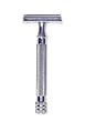 Three Piece Safety razor Chrome color Long handle