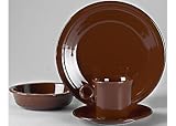 Fiesta 4-Piece Dinnerware Place Setting, Chocolate