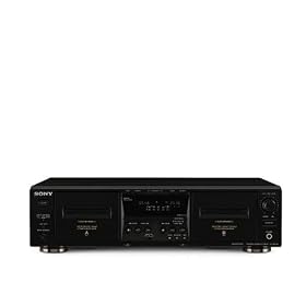 Sony TC-WE475B - Dual cassette deck - black