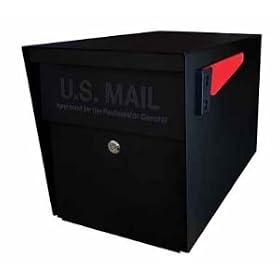 Epoch 7106 MailBoss Curbside Locking Mailbox, Black