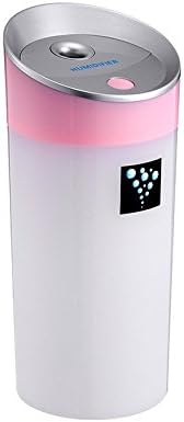 Led Aroma Diffuser Ultrasonic Humidifier USB 5V 2W 4Colors 300ML Ultrasonic Mist Maker Fogger Car Diffuser Aromatherapy For Car (Pink)