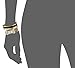 Anne Klein Women's AK/1668GBST Rectangular Gold-Tone Double Chain Dress Watch and Bracelet Set