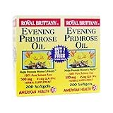 Royal Brittany Evening Primrose Oil 500mg - Buy 1 get 1 FREE, 200+200 sg., (American Health)