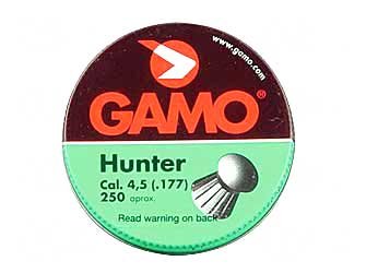 Gamo Hunter .177 Cal, 7.56 Grains, Domed, 250/Tin