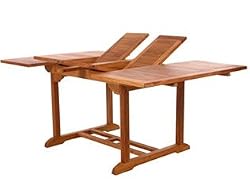 Indonesian Teak Extension Dining Table 75 Inch