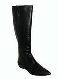 MODERN VINTAGE Jewel Tall Flat Boot in Black