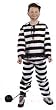 CHILD COTTON Prisoner Boy Costume Child Convict Costume - Little Jailbird Boy (Costume only - ball and chains not included)