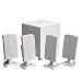 Cyber Acoustics CA-4100 4.1 Flat Panel Computer Speakers- Black