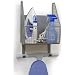 Modern Ironing Board Holder with Basket (Gray) (18.25H x 11W x 7.75D)