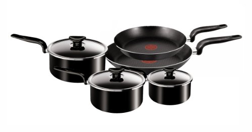 Tefal Enjoy 5 Piece Cookware Set, 20 cm Frying Pan, 24 cm Frying Pan,  14 cm Saucepan, 16 cm Saucepan,  18 cm Saucepan
