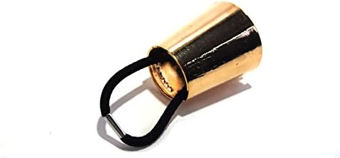 Nkisup Fashion Metal Opened Circle Cuff Ponytail Elastic Hair Band for Women (Gold)