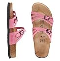 Birkis Moorea Camellia Rose Nubuck with Soft Footbed