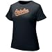 Nike Baltimore Orioles Ladies Black Authentic Crew T-shirt (XX-Large)