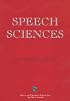 The Speech Sciences (Speech science series)