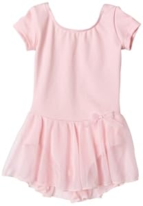 Capezio Girls 2-6x Short Sleeve Nylon Dress,Pink,T (2-4)