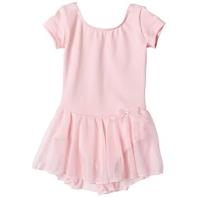 Buy Capezio Girls 2-6x Children'S Short Sleeve Nylon Dress,Pink,I ( 6-8) by Capezio