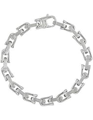 Stainless Steel Link Bracelet or Chain 09.00 Inch olished/Satin B665