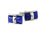 2 Piece Royal Blue Catseye Cufflinks with Gift Box
