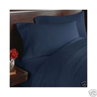 300 Thread Count Waterbed Solid Sheet Set Calking (Navy)