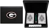 NCAA Georgia Bulldogs Playing Cards/Dice Gift Set - Black Finish