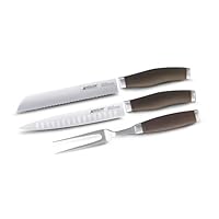 Anolon Advanced Bronze Santoprene Cutlery 3-Piece Slice and Carve Set