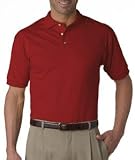 Jerzees 100% Cotton Jersey Polo J100 (2XL / True Red)