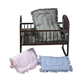 Gingham Portable Crib Set - color: black gingham