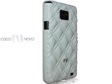 Samsung Galaxy S 2 II i9100 Novoskins CoCo NoVo White Quilted TPU Case