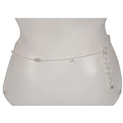 Belly Bracelet Sterling Silver Jewelry Length 32.5 inches