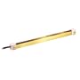 20" Long Accent Light Strips 1/2" x 1/2" brass-finish channels with clear 1-1/8" x 3/4" mounts