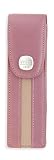 Cross 1846 Leather Collection, Double Pen Case, Frosty Pink with Silver Mist (AC190-5)