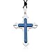 Ziovani 2-tone The Lords Prayer Geometric Cross Stainless Steel Pendant Necklace